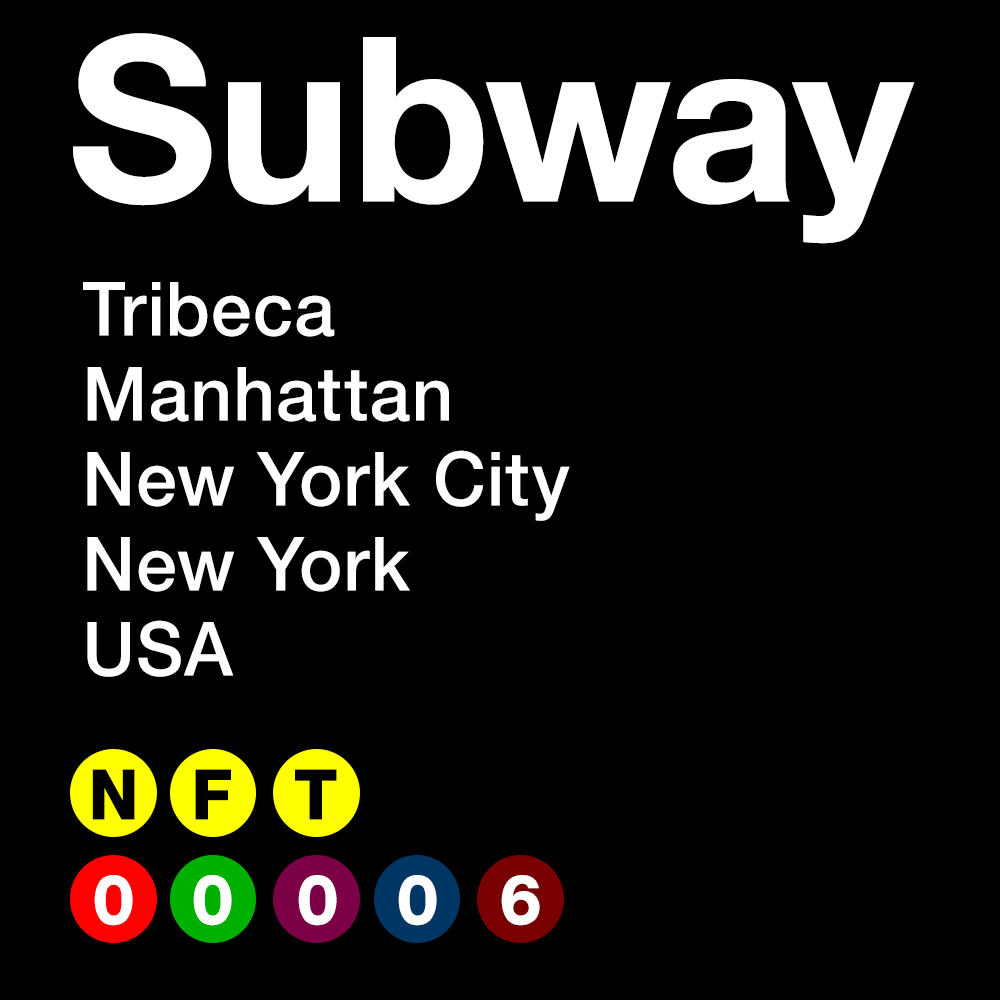 SUBWAY #00006 - Tribeca - Manhattan - New York City - New York - USA