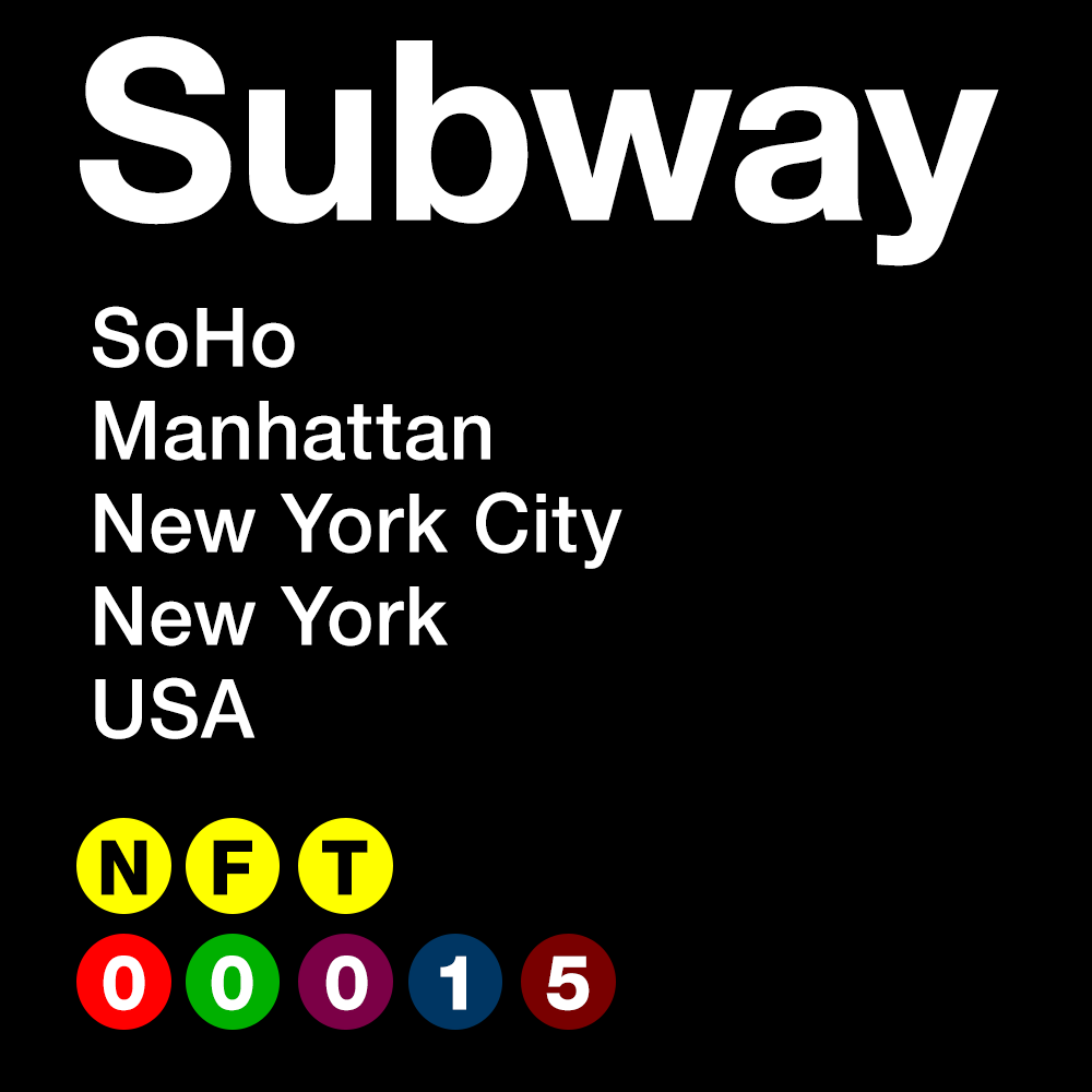 SUBWAY #00015 - SoHo - Manhattan - New York City - New York - USA