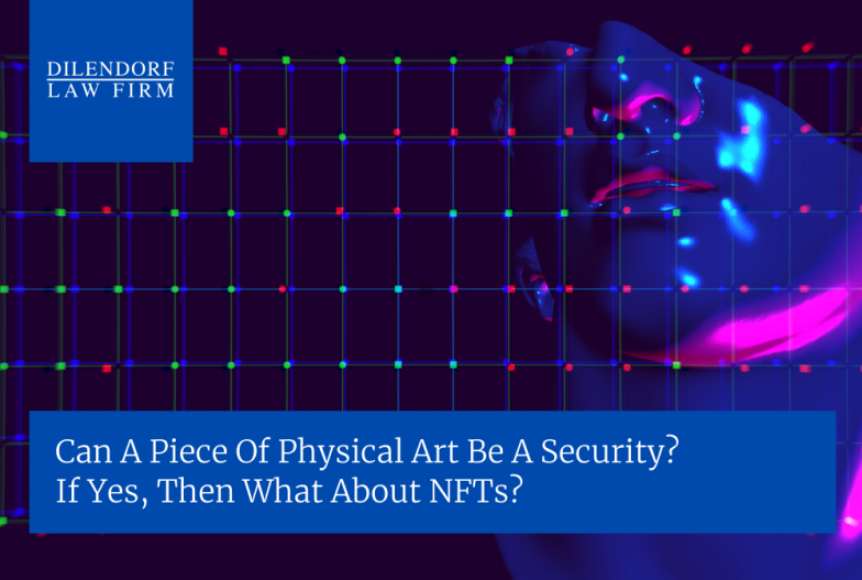 Can a piece of physical art be a security?
