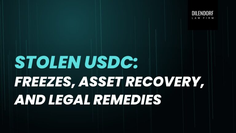 Stolen USDC: Freezes, Asset Recovery, and Legal Remedies