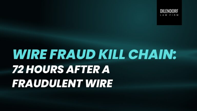 Wire Fraud Kill Chain: 72 Hours After a Fraudulent Wire