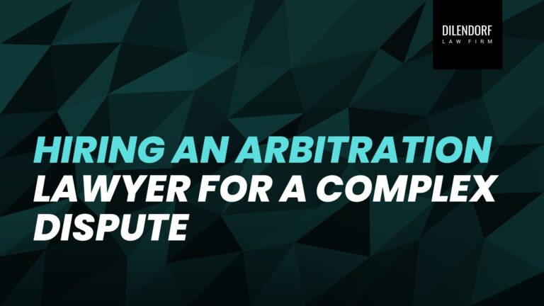 Hiring an Arbitration Lawyer for a Complex Dispute