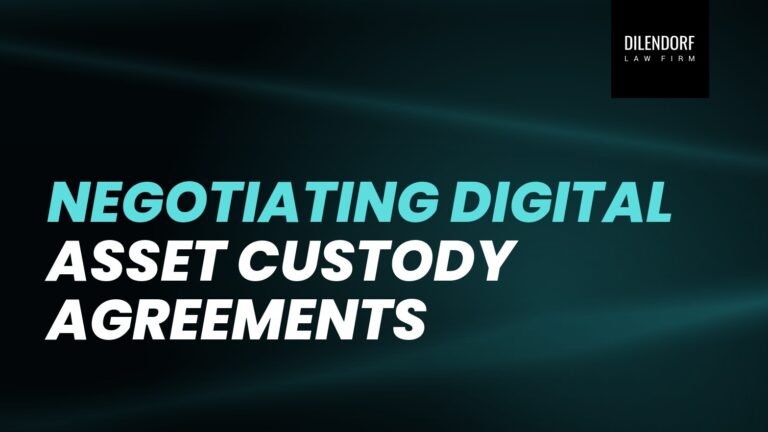 Negotiating Digital Asset Custody Agreements